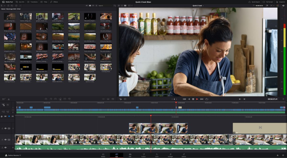 Da Vinci Resolve video editor