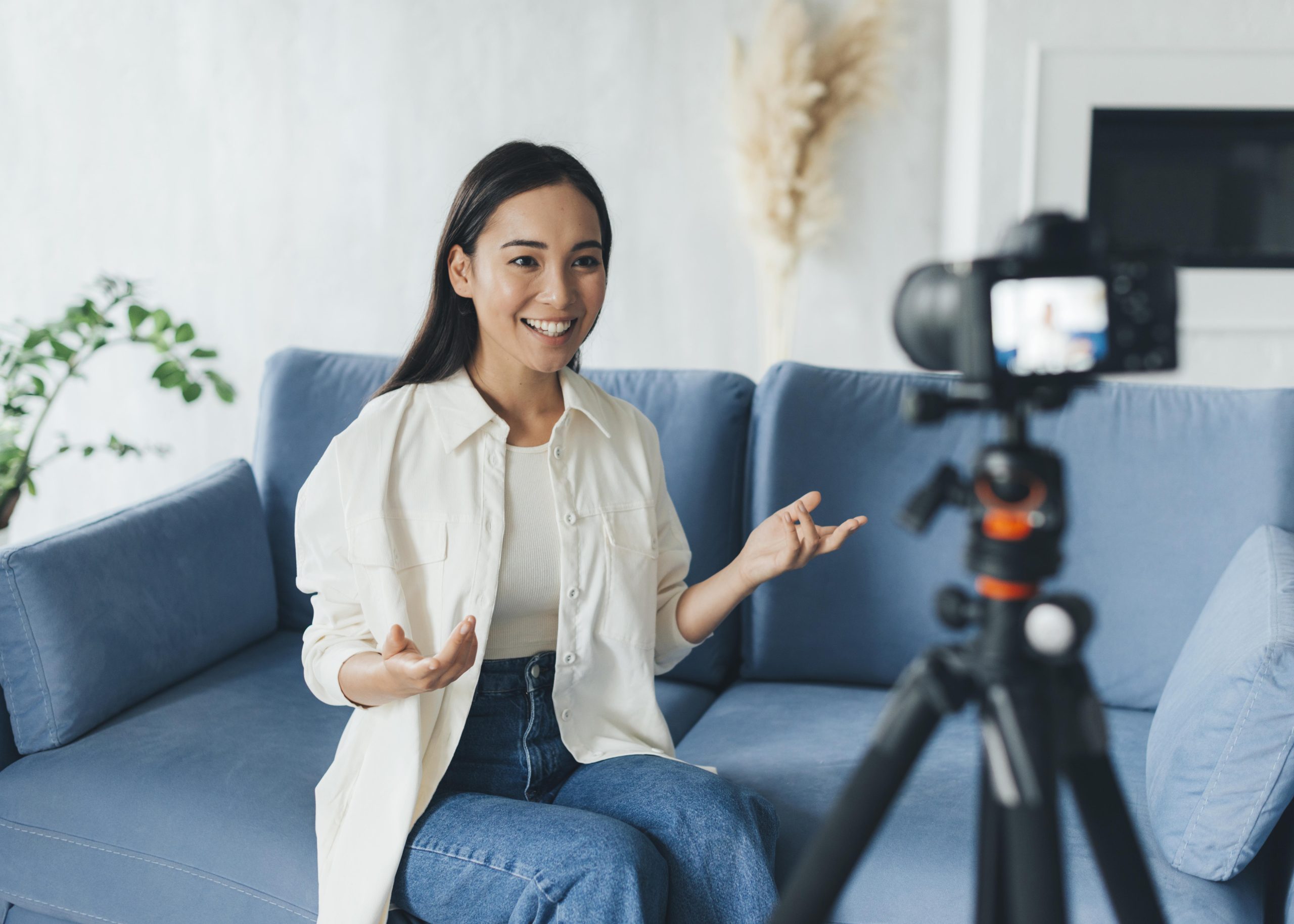influencer creating content for her vlog
