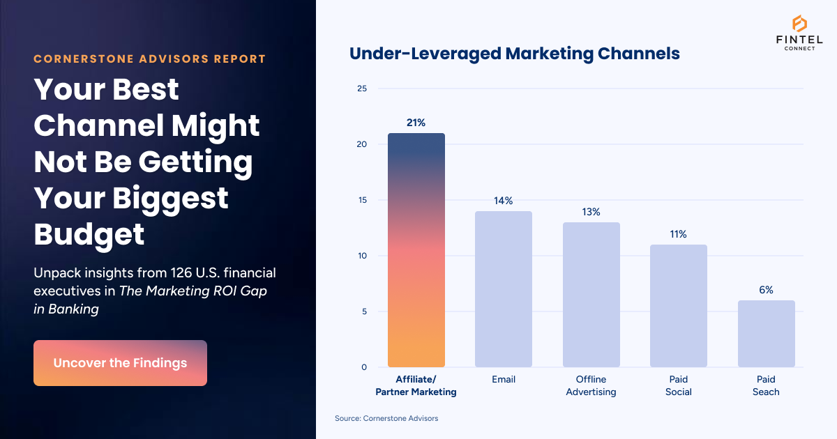 Affiliate marketing is an underleveraged channel in banking