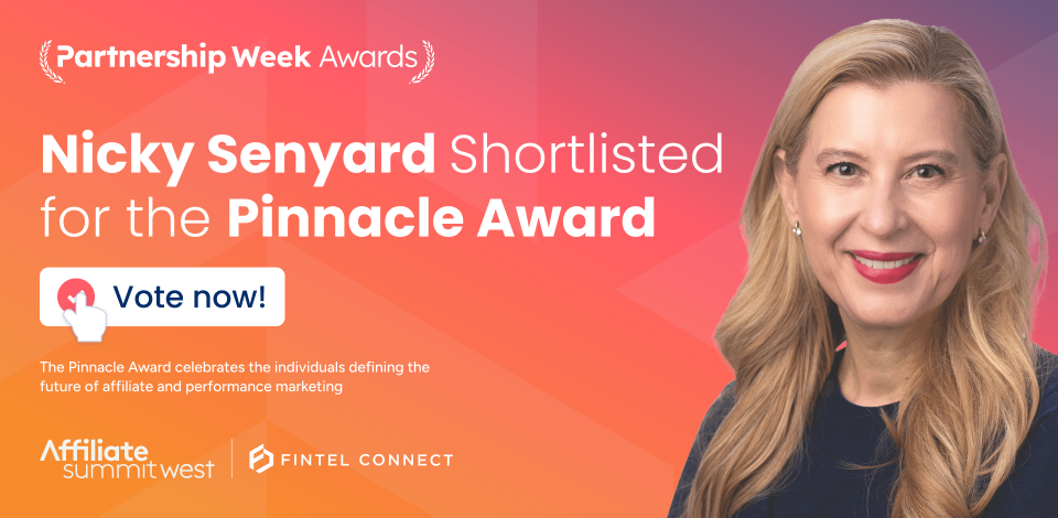 Fintel Connect CEO Nicky Senyard Finalist for Pinnacle Award at Partnership Awards 2026
