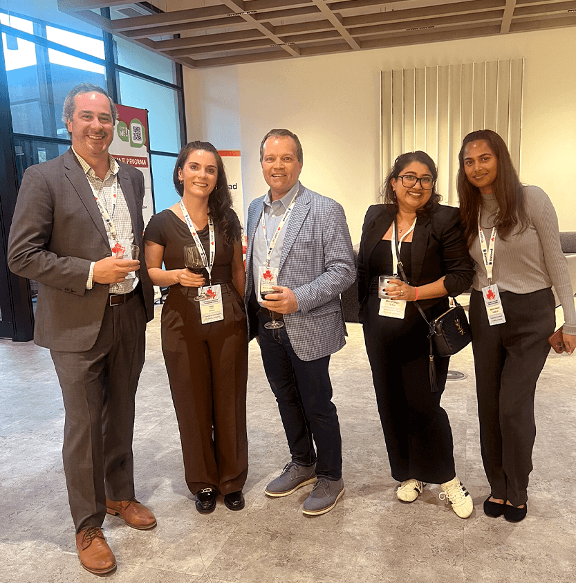 Attendees networking at the 2025 Financial Affiliate Marketing Forum, a Canadian financial services affiliate marketing conference