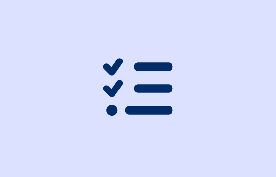 Icon representing affiliate content oversight — checklist symbol.