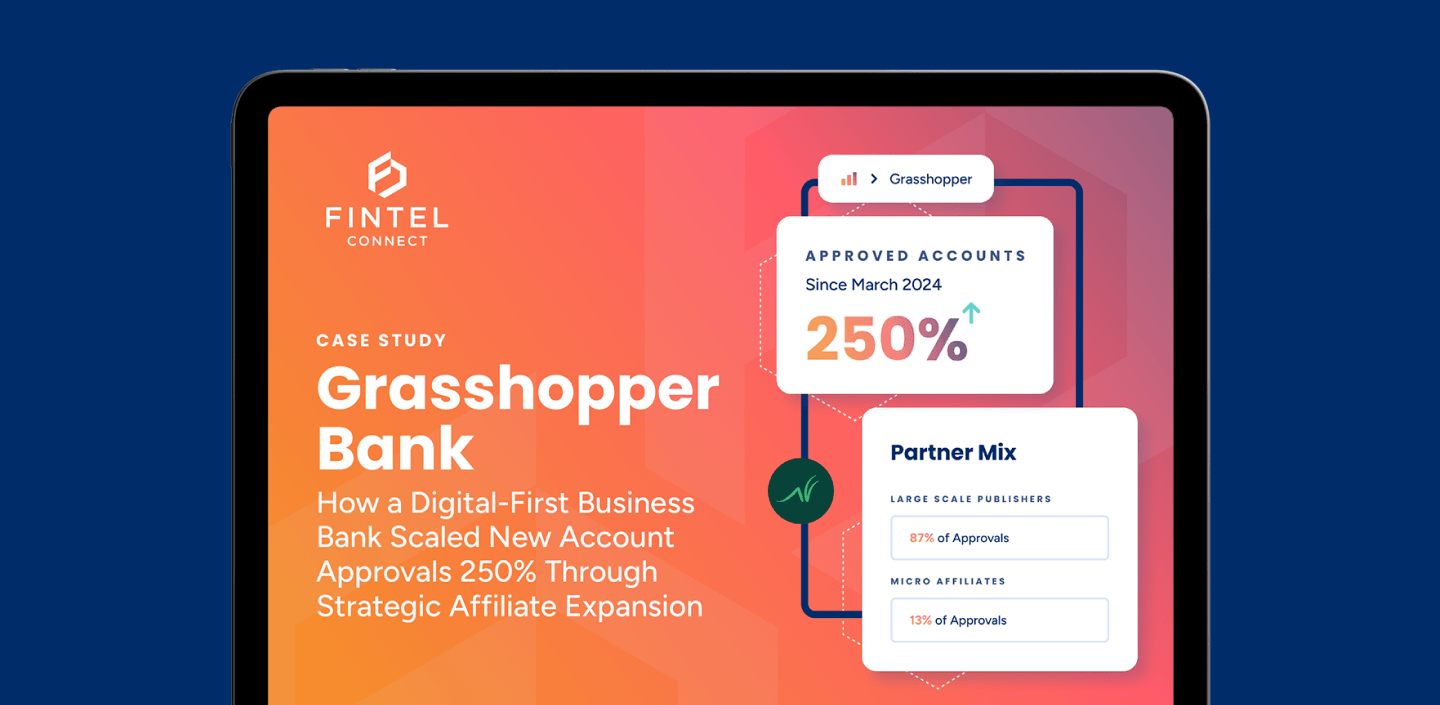 Case study: Grasshopper Bank scaled new account approvals 250% through strategic affiliate expansion