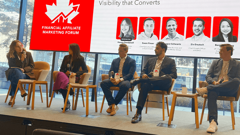 Panel on future-proofing strategy from pre-qualification to AI visibility at FAMF 2026 moderated by Hanna Dandanell of Fintel Connect