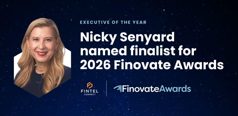 Fintel Connect’s CEO Nicky Senyard Named Finalist for 2026 Finovate Awards