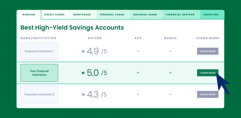 What great bank affiliate marketing programs do differently (and how to get featured by NerdWallet, Credit Karma, and other top affiliates)